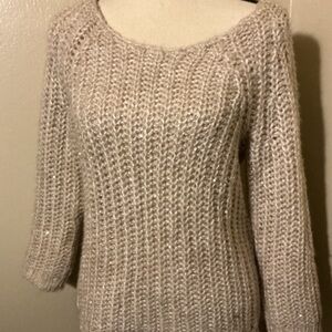 Chic Beige Knit Sweater